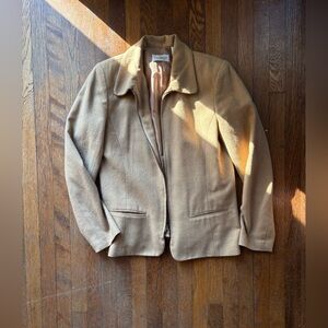 Villager Tan Camel Women's Wool Blend Jacket size 8